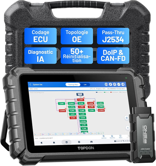 TOPDON One 10.1 Valise Diagnostic Auto Bidirectionnel
